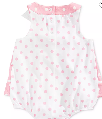 Baby Girls Dotted Sunsuit